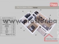 15 Tlocrt Stana 71,22m2 