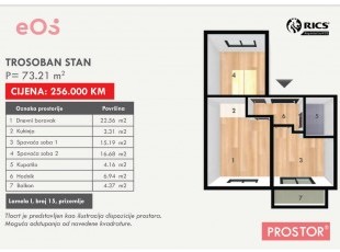 VRTOVI SUNCA! Dvostrano orijentisan trosoban stan sa balkonom, pozicioniran na prizemlju zgrade odlične kvalitete gradnje, u mirnom naselju Vrtovi Sunca. ***Virtuelna šetnja 360°***