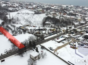 Građevinska parcela u industrijskoj zoni, uknjižene površine 1.842m2 smještena uz glavnu saobraćajnicu u naselju Rajlovac, Opština Novi grad