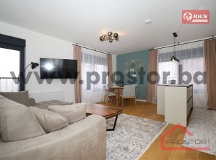Beautifully furnished two-bedroom apartment in a new building with a private garage space, Vraca