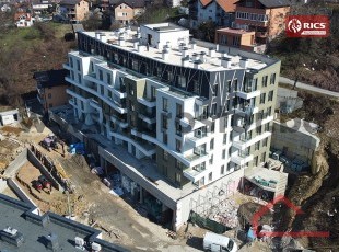 NOVOGRADNJA ALTIUM, Centar. Jednosobni stanovi odlične spratnosti i orjentacije u novom stambenom objektu vrhunske kvalitete! USELJIVO dec.2026! Posljednja 2 stana ovog tipa DOSTUPNA!
